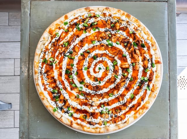 12" Sweet Devil Pizza.