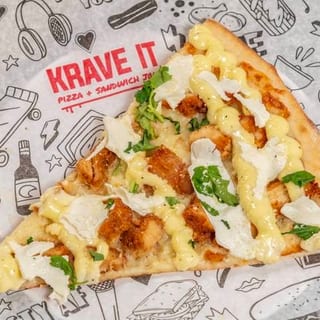 Chicken White Truffle Pizza Slice
